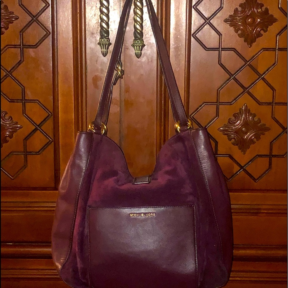Michael Kors Quincy Lg Burgundy Tote *Authentic*